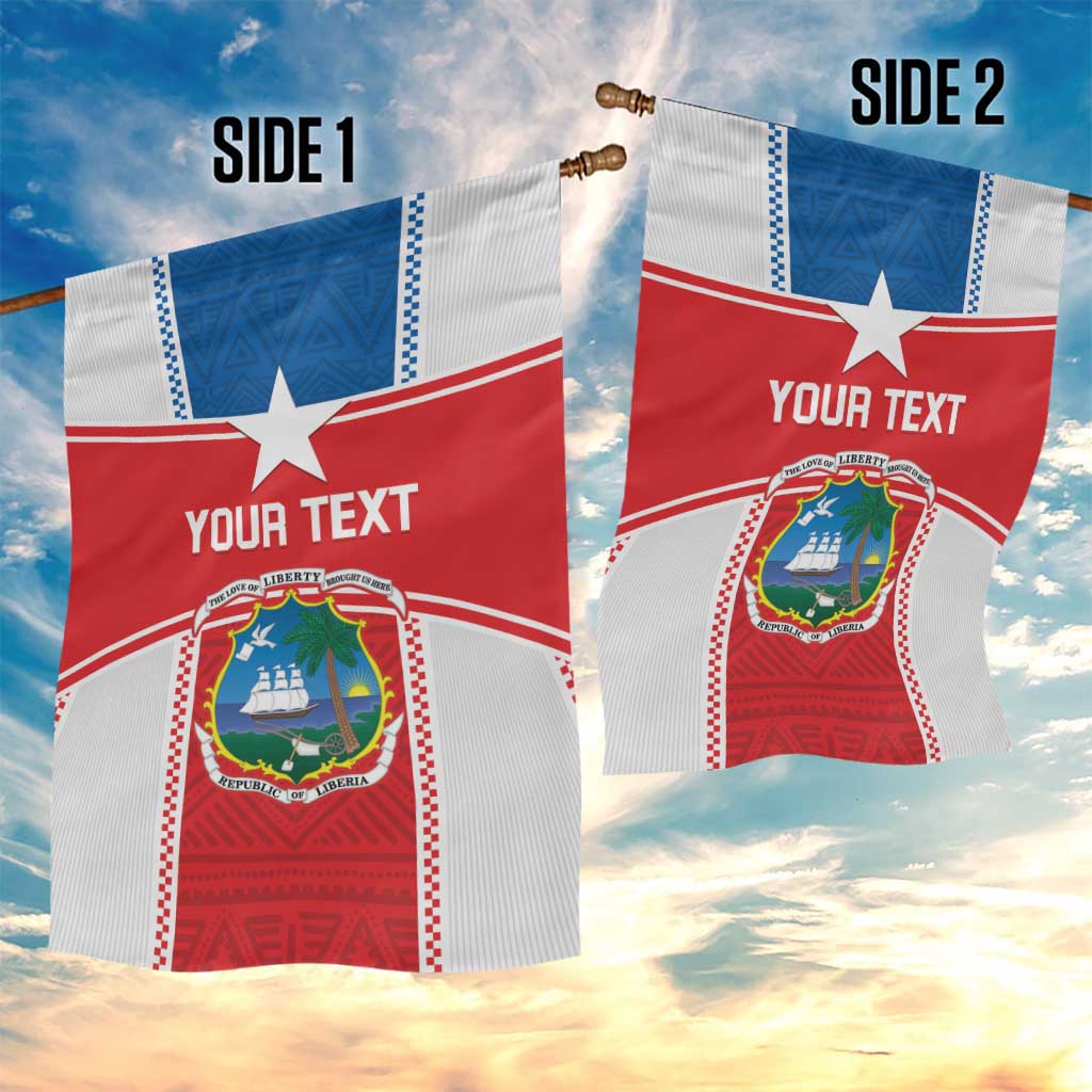 Custom Lone Stars Garden Flag Liberia Football - Sporty Style LT14