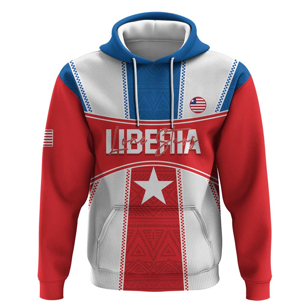 Custom Liberia Football Hoodie Go Lone Stars - Sporty Style LT14