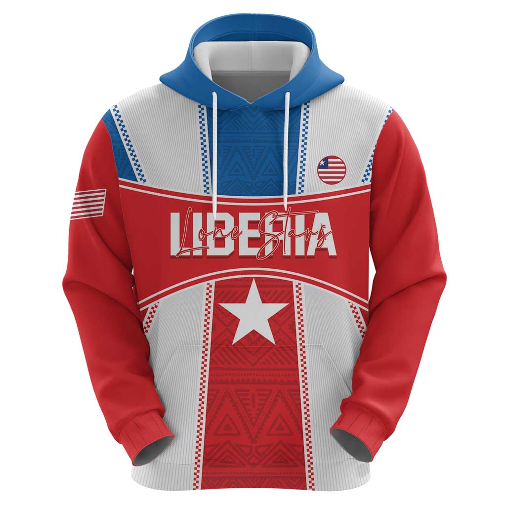 Custom Liberia Football Hoodie Go Lone Stars - Sporty Style LT14