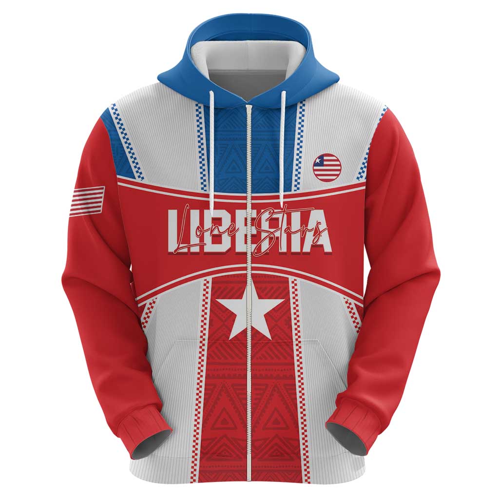 Custom Liberia Football Hoodie Go Lone Stars - Sporty Style LT14