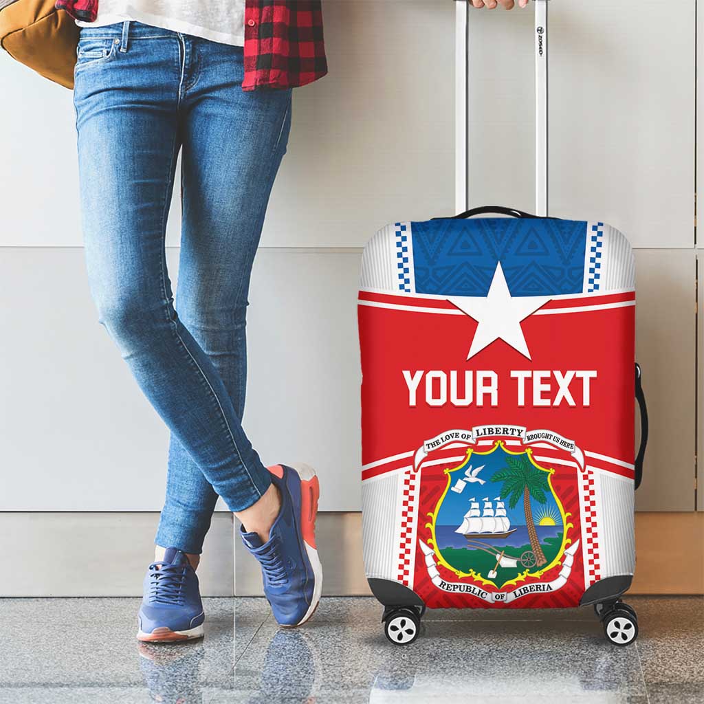 Custom Liberia Football Luggage Cover Go Lone Stars - Sporty Style LT14