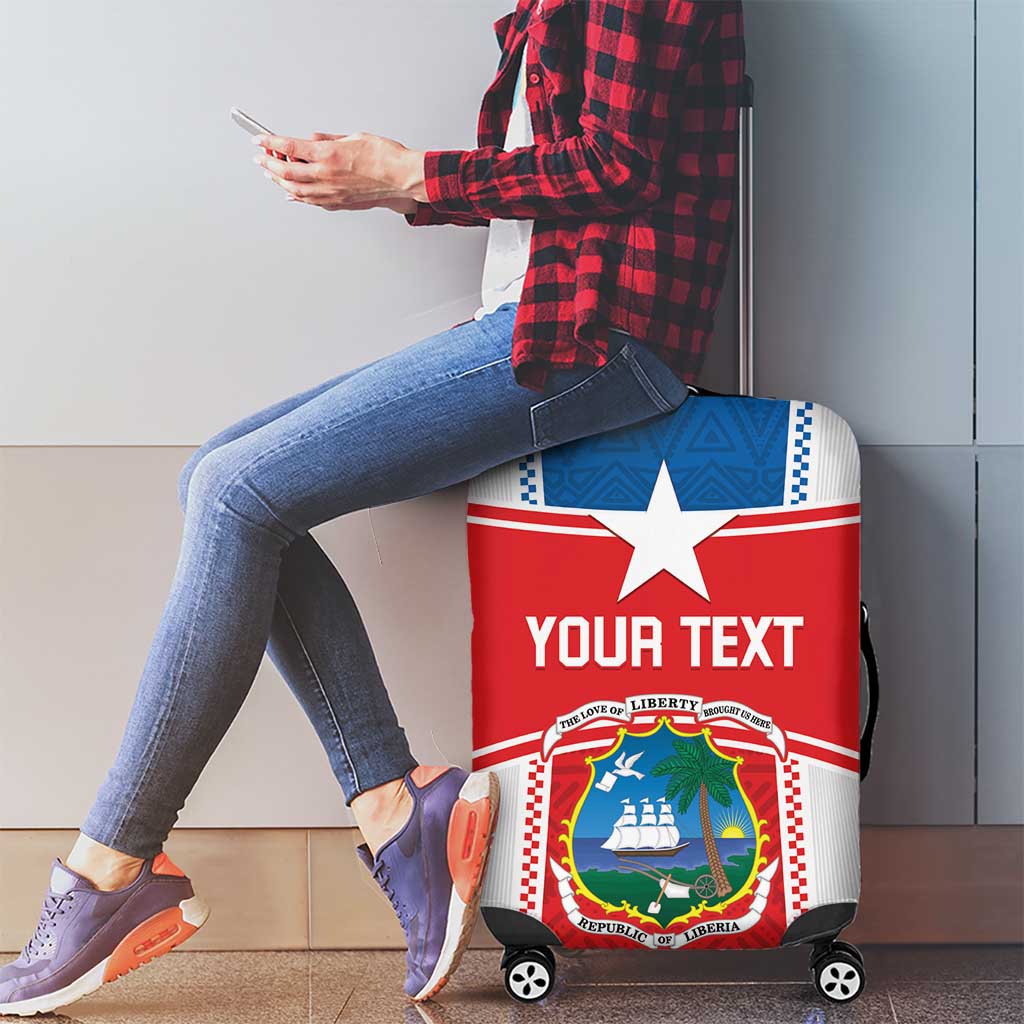 Custom Liberia Football Luggage Cover Go Lone Stars - Sporty Style LT14