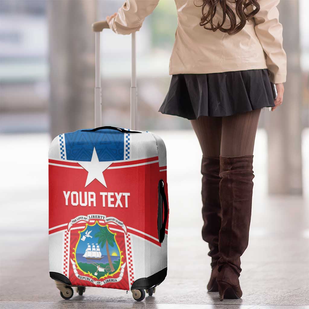 Custom Liberia Football Luggage Cover Go Lone Stars - Sporty Style LT14