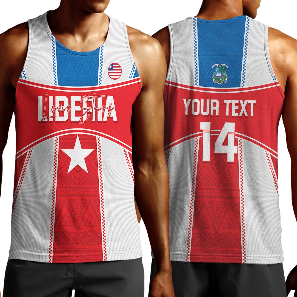 Custom Lone Stars Men Tank Top Liberia Football - Sporty Style LT14