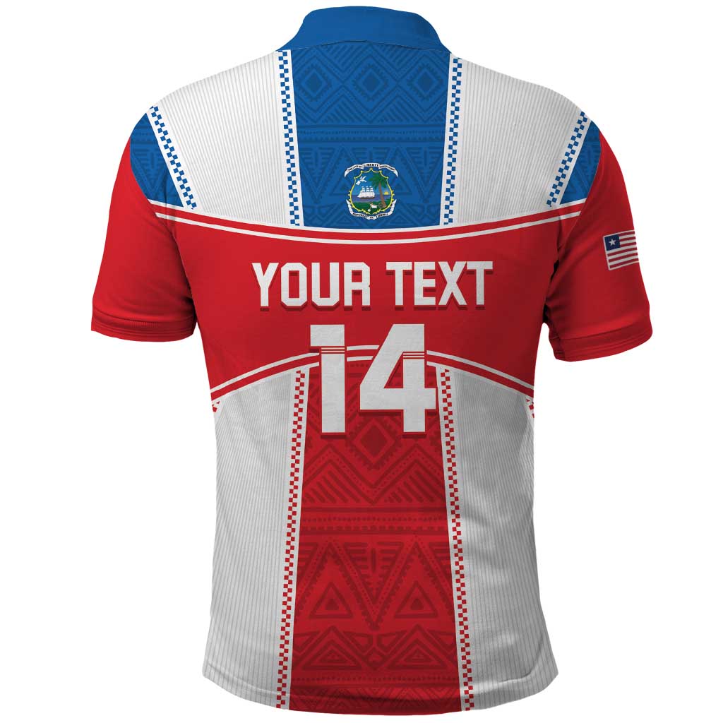 Custom Liberia Football Polo Shirt Go Lone Stars - Sporty Style LT14