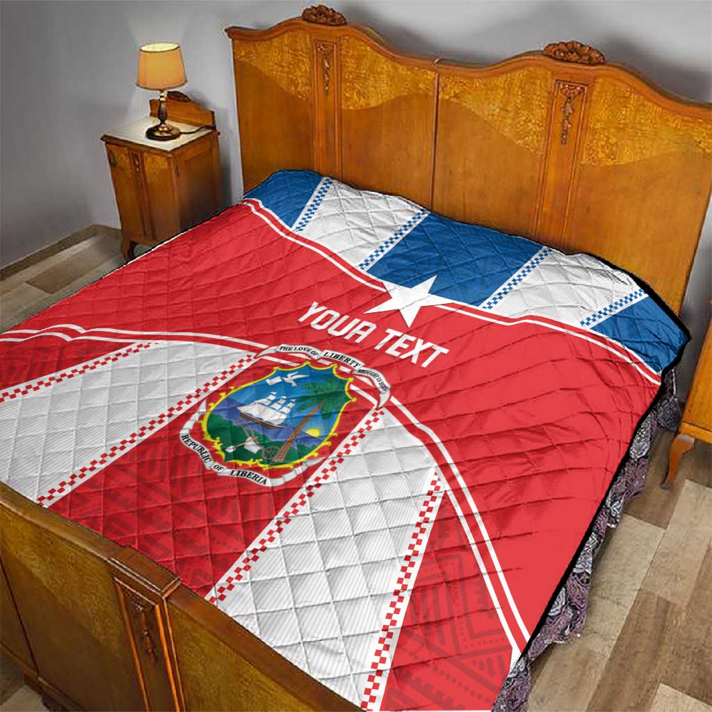 Custom Lone Stars Quilt Liberia Football - Sporty Style LT14