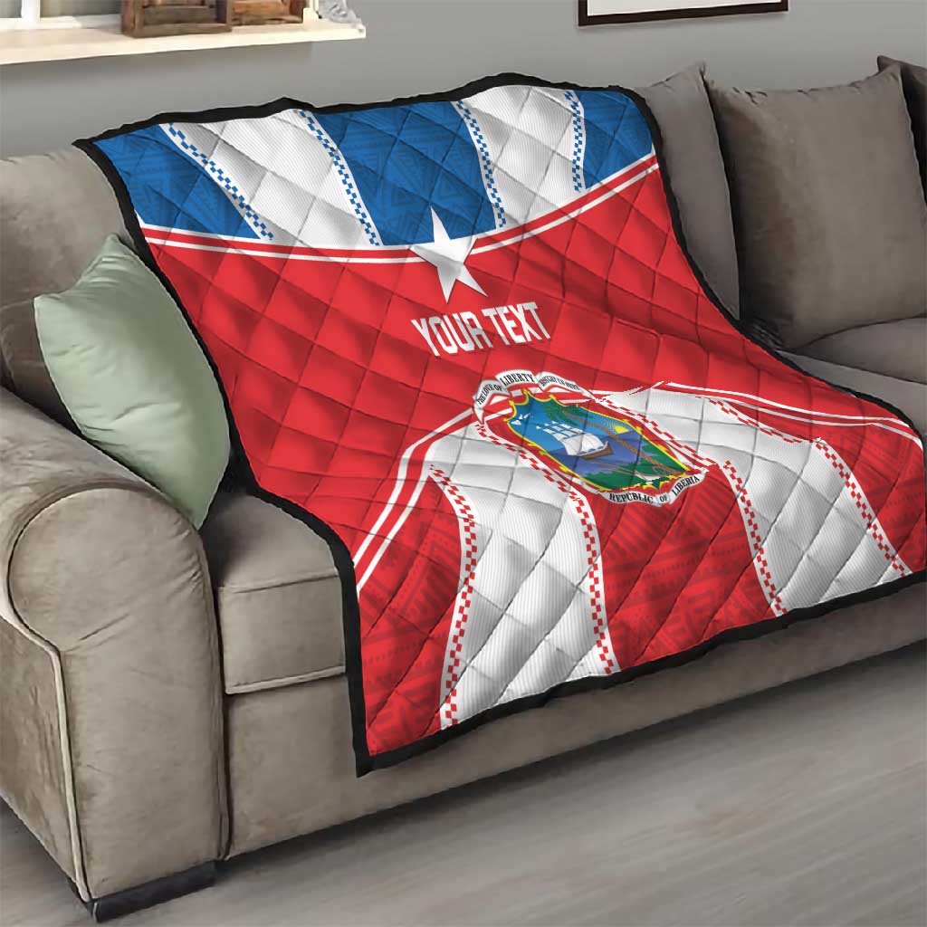 Custom Lone Stars Quilt Liberia Football - Sporty Style LT14