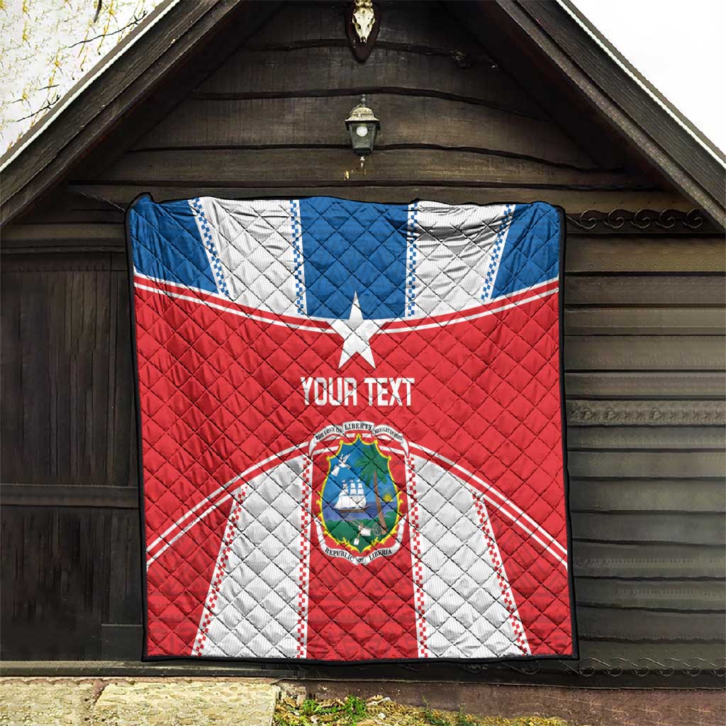 Custom Lone Stars Quilt Liberia Football - Sporty Style LT14