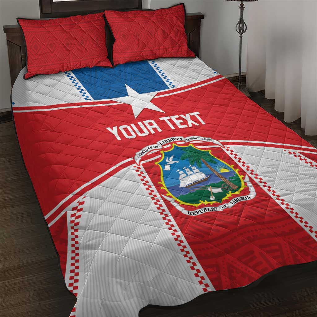 Custom Lone Stars Quilt Bed Set Liberia Football - Sporty Style LT14