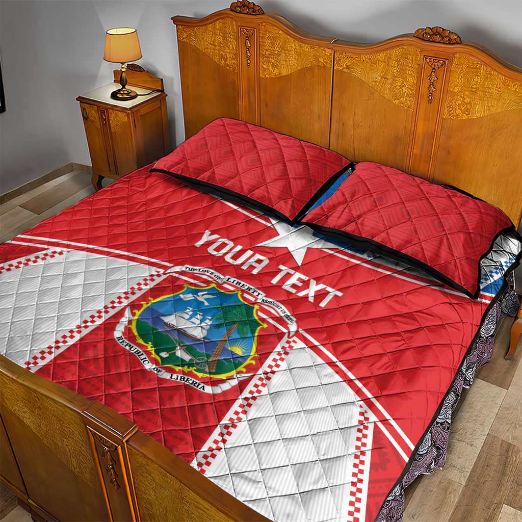 Custom Lone Stars Quilt Bed Set Liberia Football - Sporty Style LT14