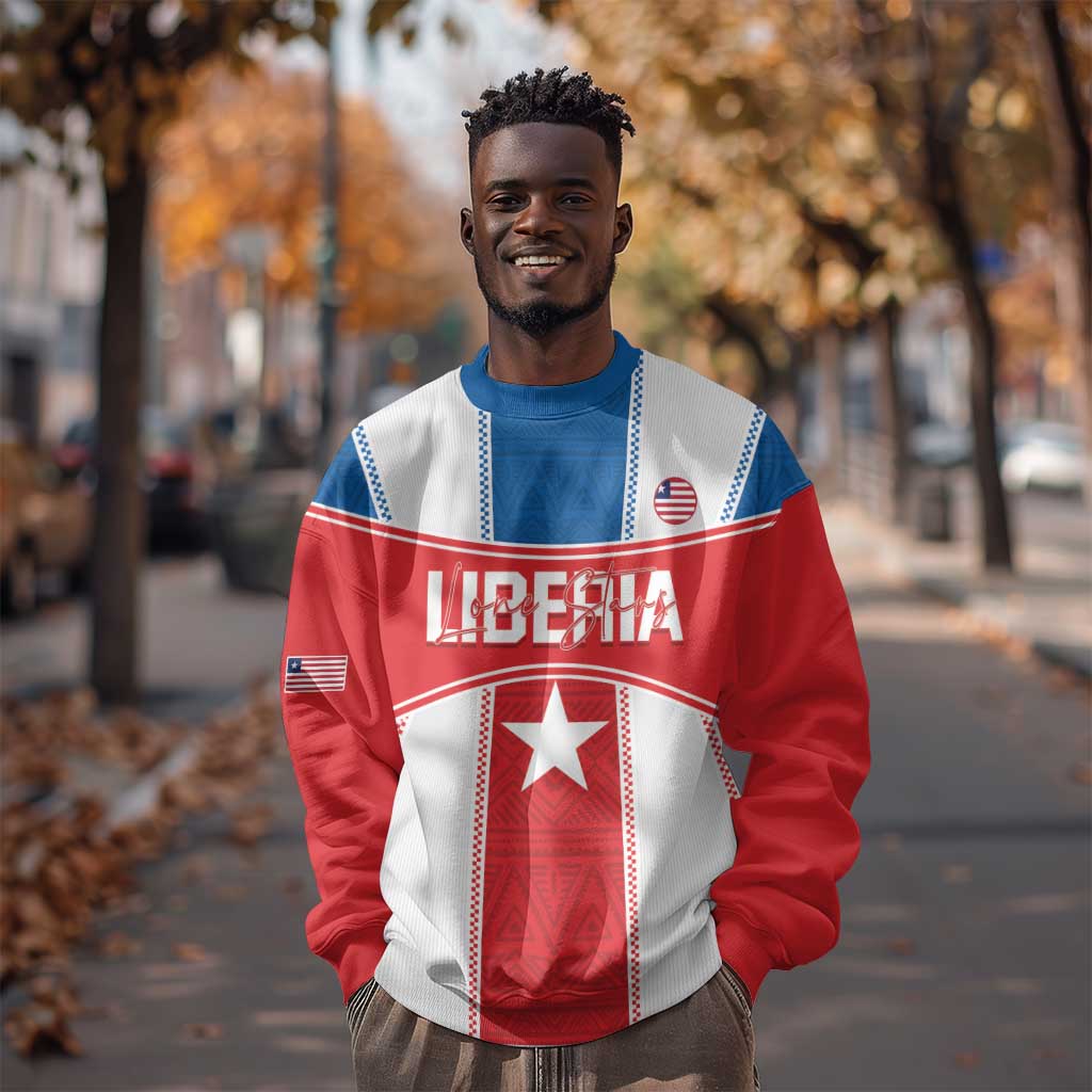 Custom Lone Stars Sweatshirt Liberia Football - Sporty Style LT14