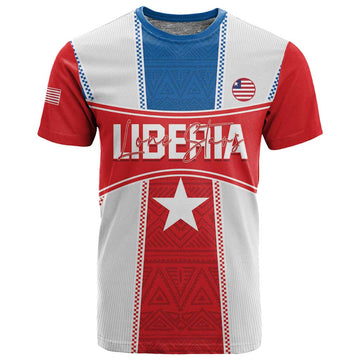 Custom Lone Stars T shirt Liberia Football - Sporty Style LT14