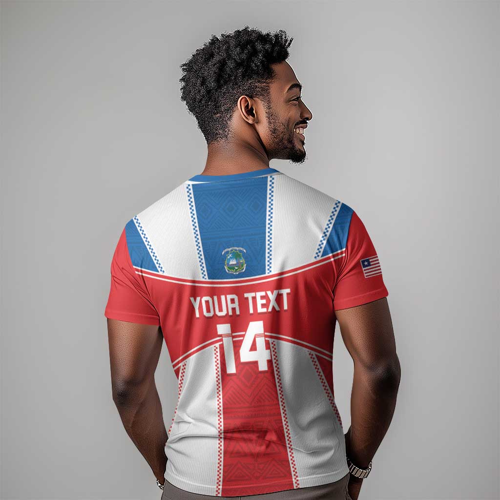 Custom Lone Stars T shirt Liberia Football - Sporty Style LT14