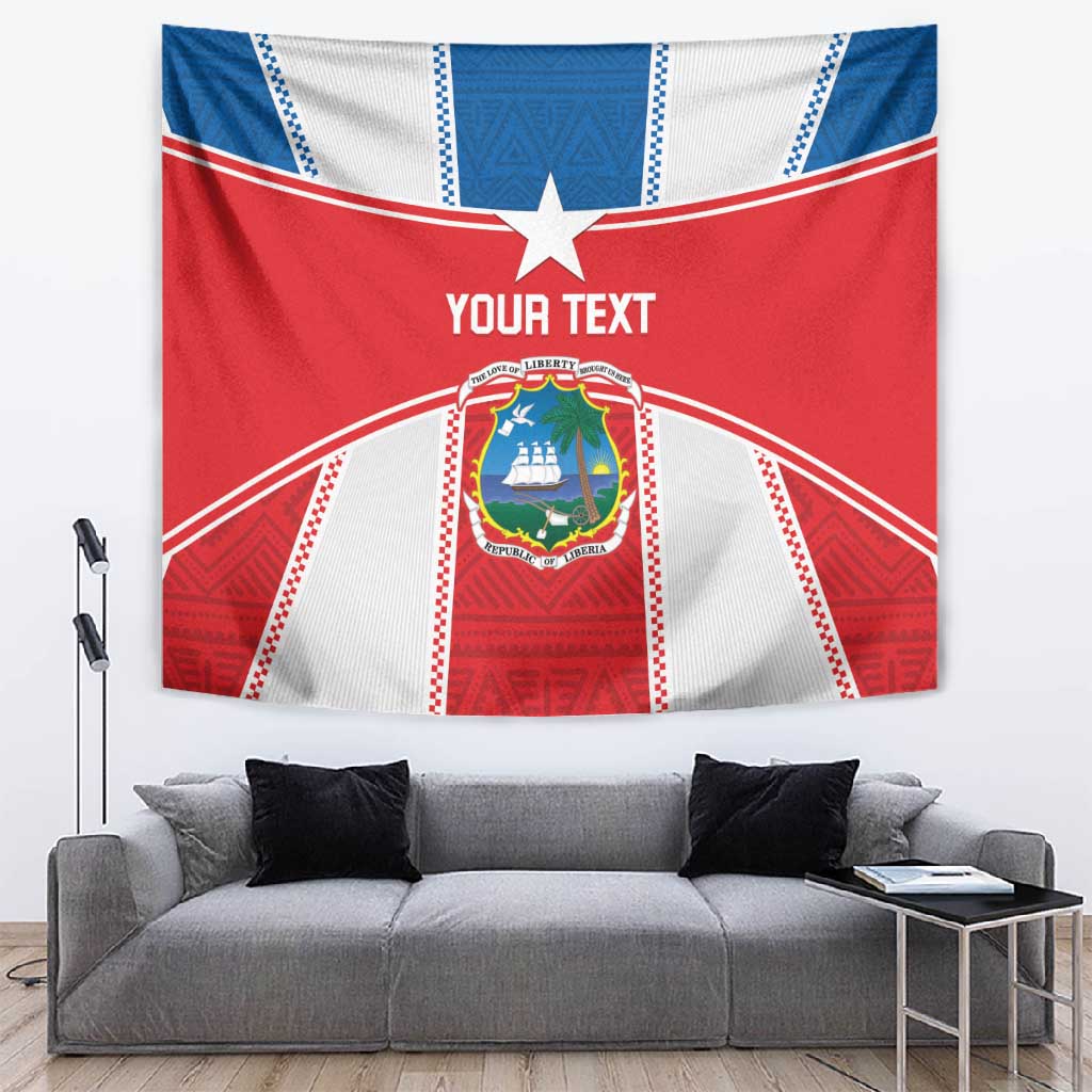 Custom Lone Stars Tapestry Liberia Football - Sporty Style LT14
