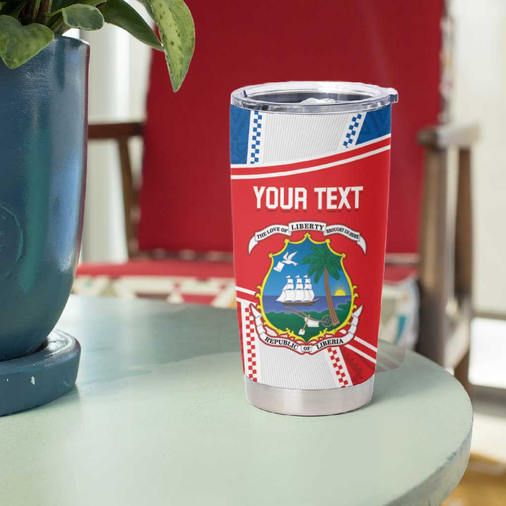 Custom Lone Stars Tumbler Cup Liberia Football - Sporty Style LT14