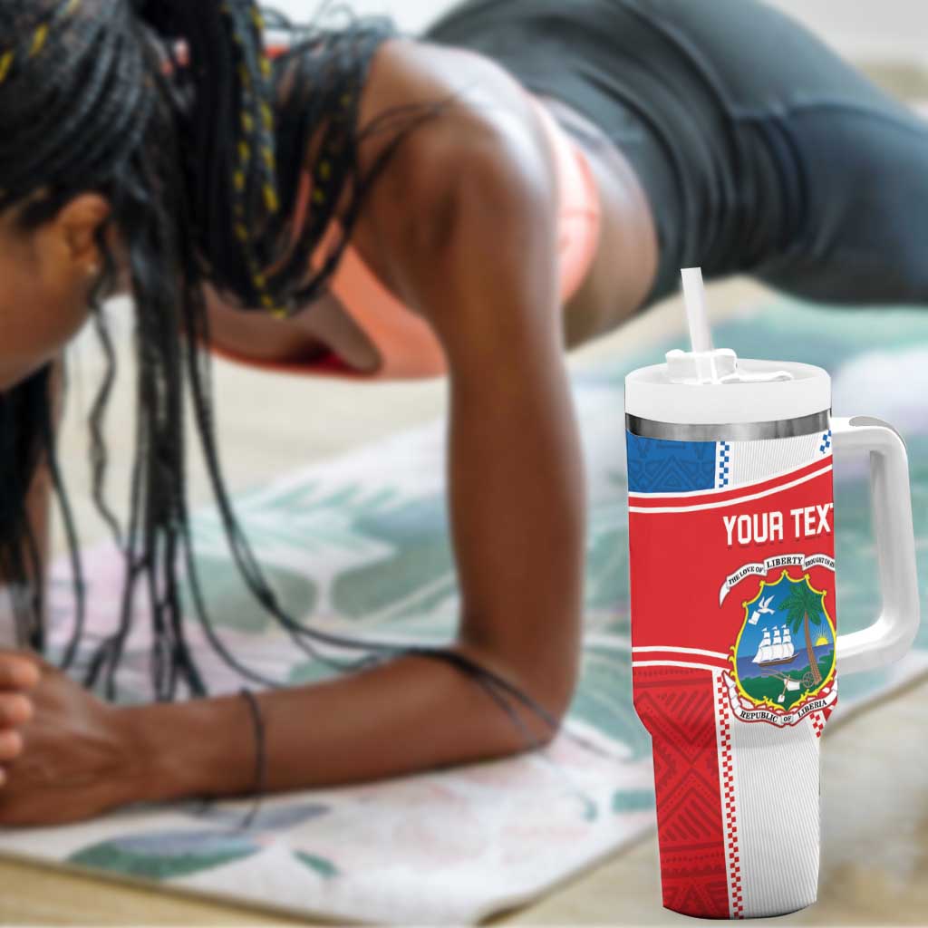 Custom Lone Stars Tumbler With Handle Liberia Football - Sporty Style LT14