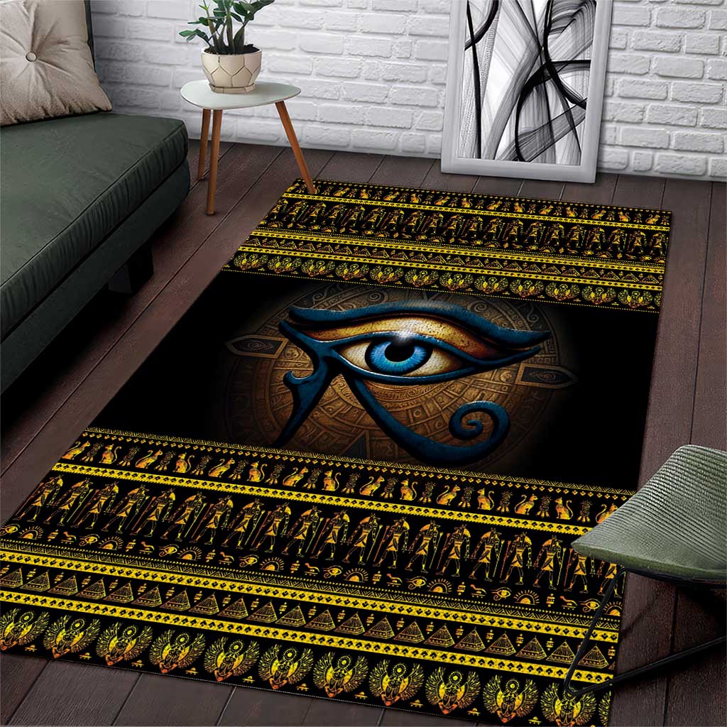 Ancient Egypt Eye Of Ra Area Rug Sun To The Egyptians LT14