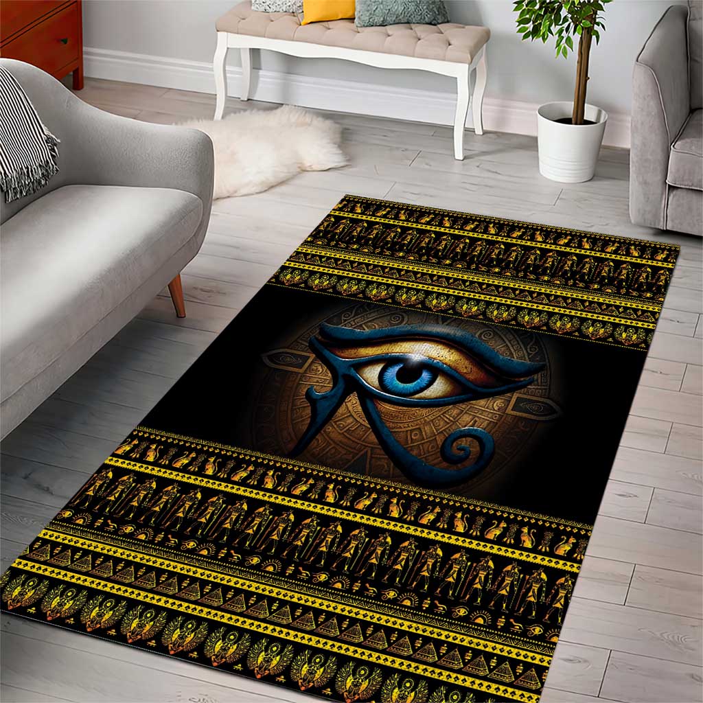 Ancient Egypt Eye Of Ra Area Rug Sun To The Egyptians LT14