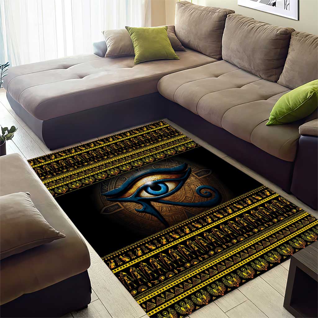 Ancient Egypt Eye Of Ra Area Rug Sun To The Egyptians LT14