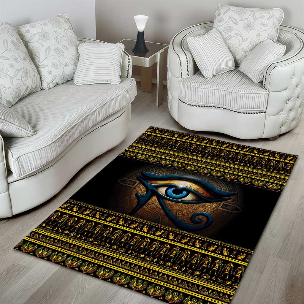 Ancient Egypt Eye Of Ra Area Rug Sun To The Egyptians LT14
