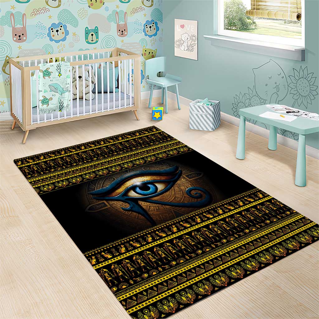 Ancient Egypt Eye Of Ra Area Rug Sun To The Egyptians LT14