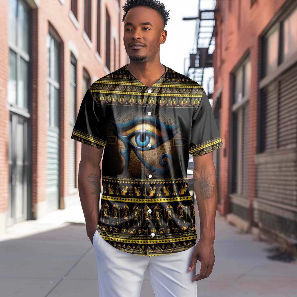 Ancient Egypt Eye Of Ra Baseball Jersey Sun To The Egyptians LT14