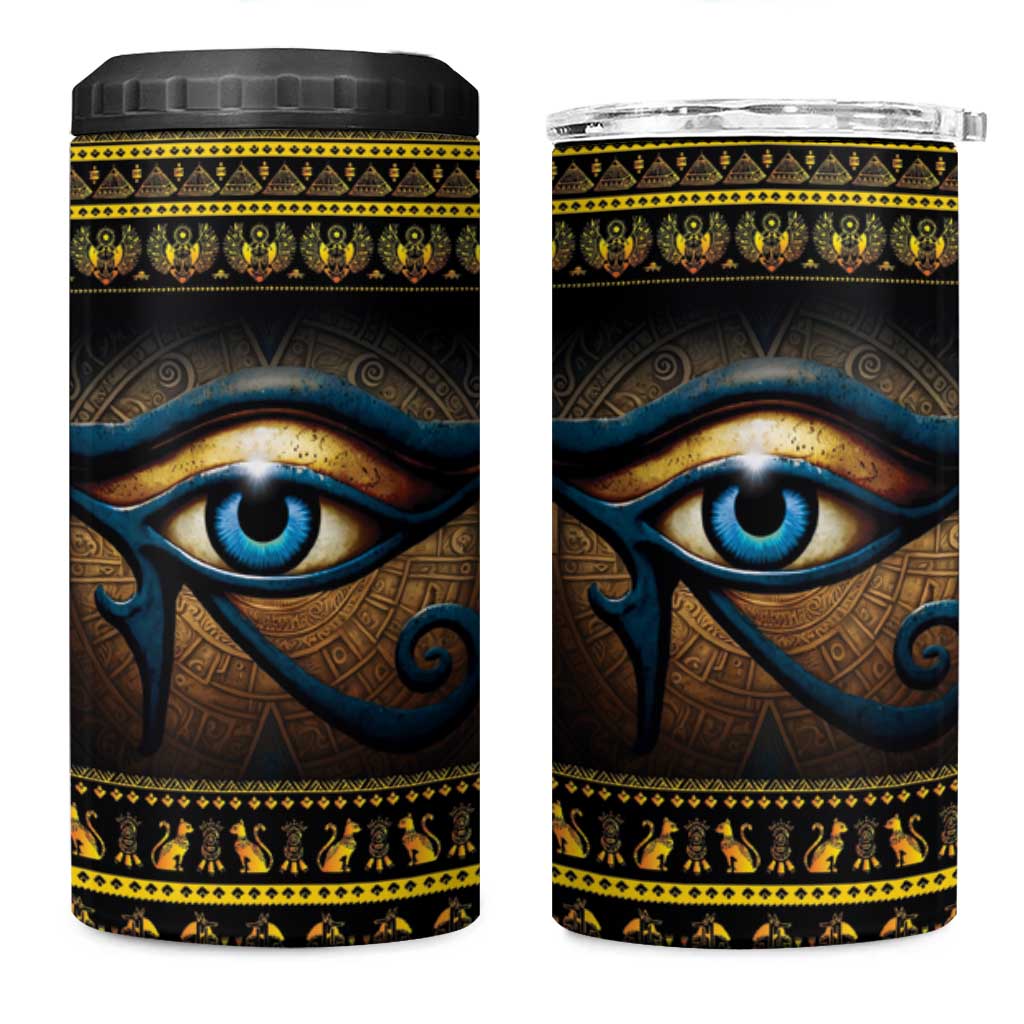Ancient Egypt Eye Of Ra 4 in 1 Can Cooler Tumbler Sun To The Egyptians LT14