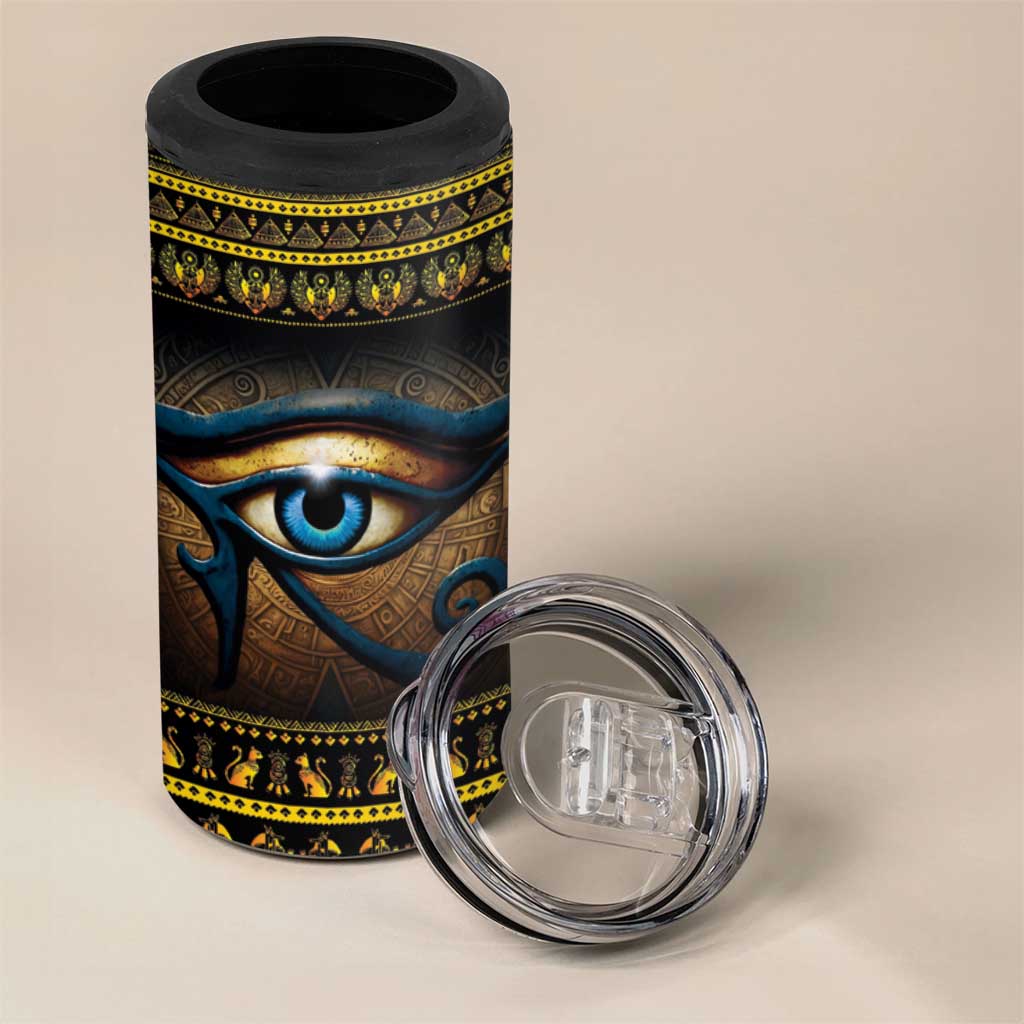 Ancient Egypt Eye Of Ra 4 in 1 Can Cooler Tumbler Sun To The Egyptians LT14