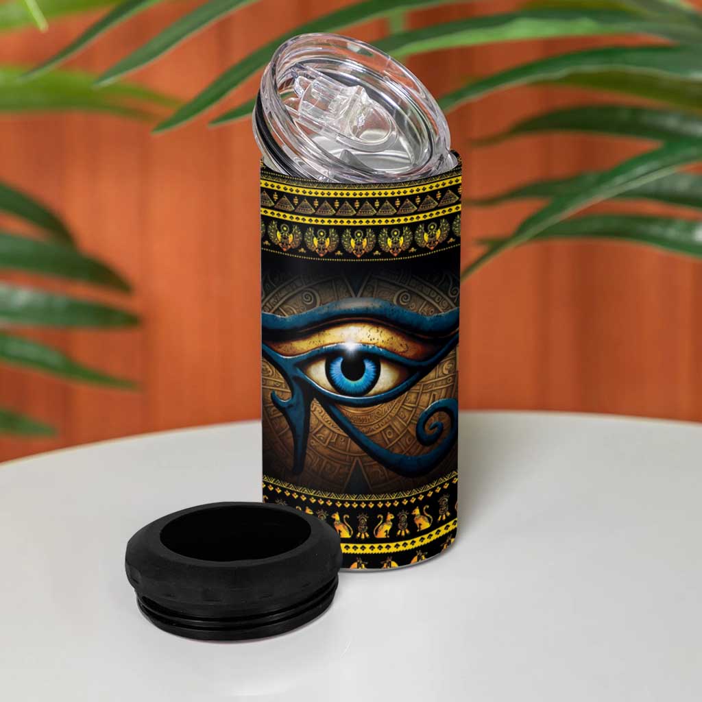 Ancient Egypt Eye Of Ra 4 in 1 Can Cooler Tumbler Sun To The Egyptians LT14