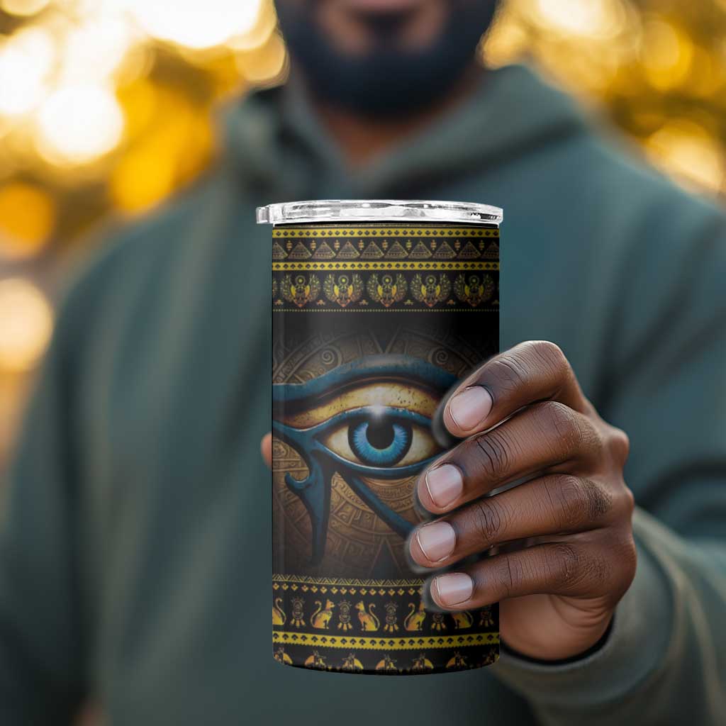Ancient Egypt Eye Of Ra 4 in 1 Can Cooler Tumbler Sun To The Egyptians LT14