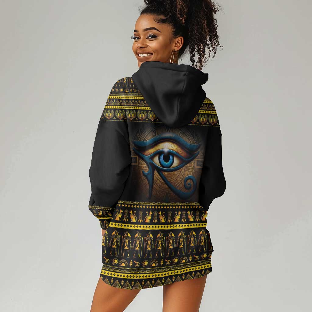 Ancient Egypt Eye Of Ra Hoodie Dress Sun To The Egyptians LT14