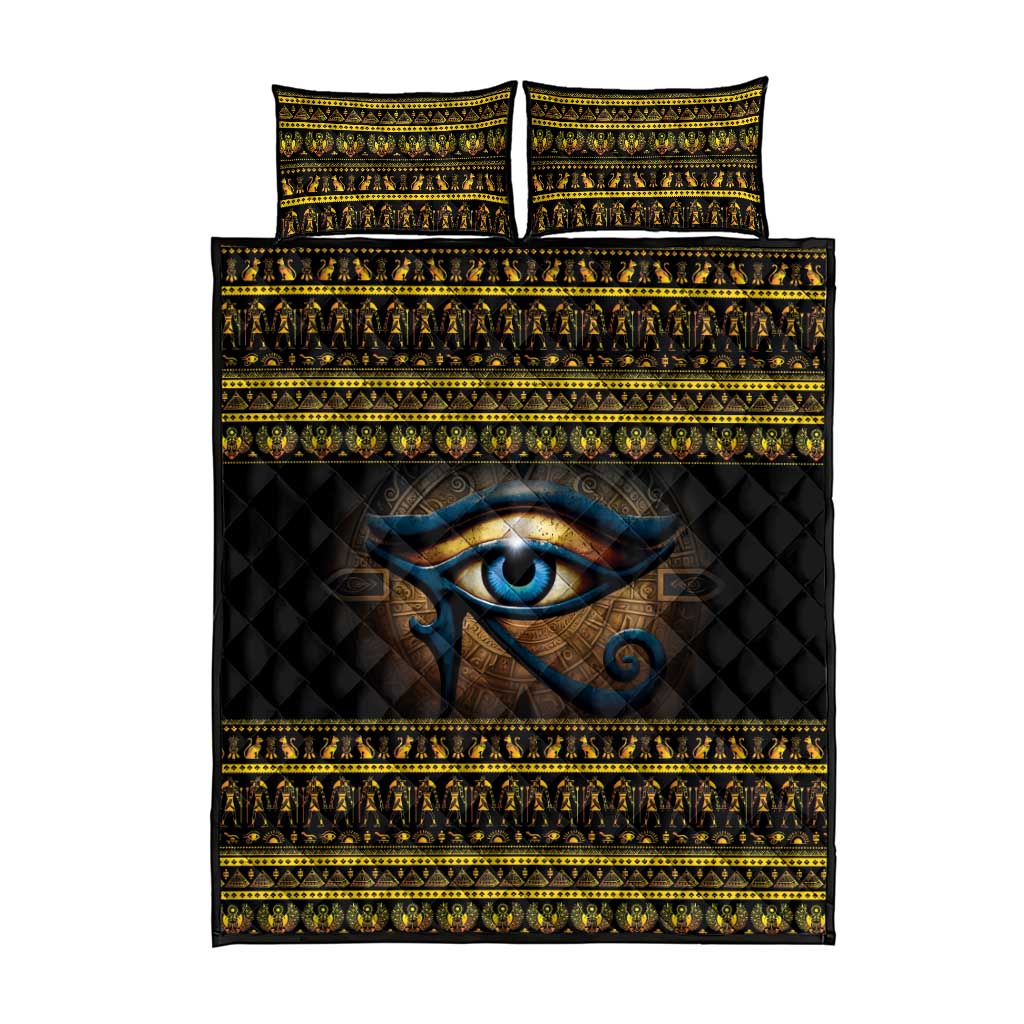 Ancient Egypt Eye Of Ra Quilt Bed Set Sun To The Egyptians LT14