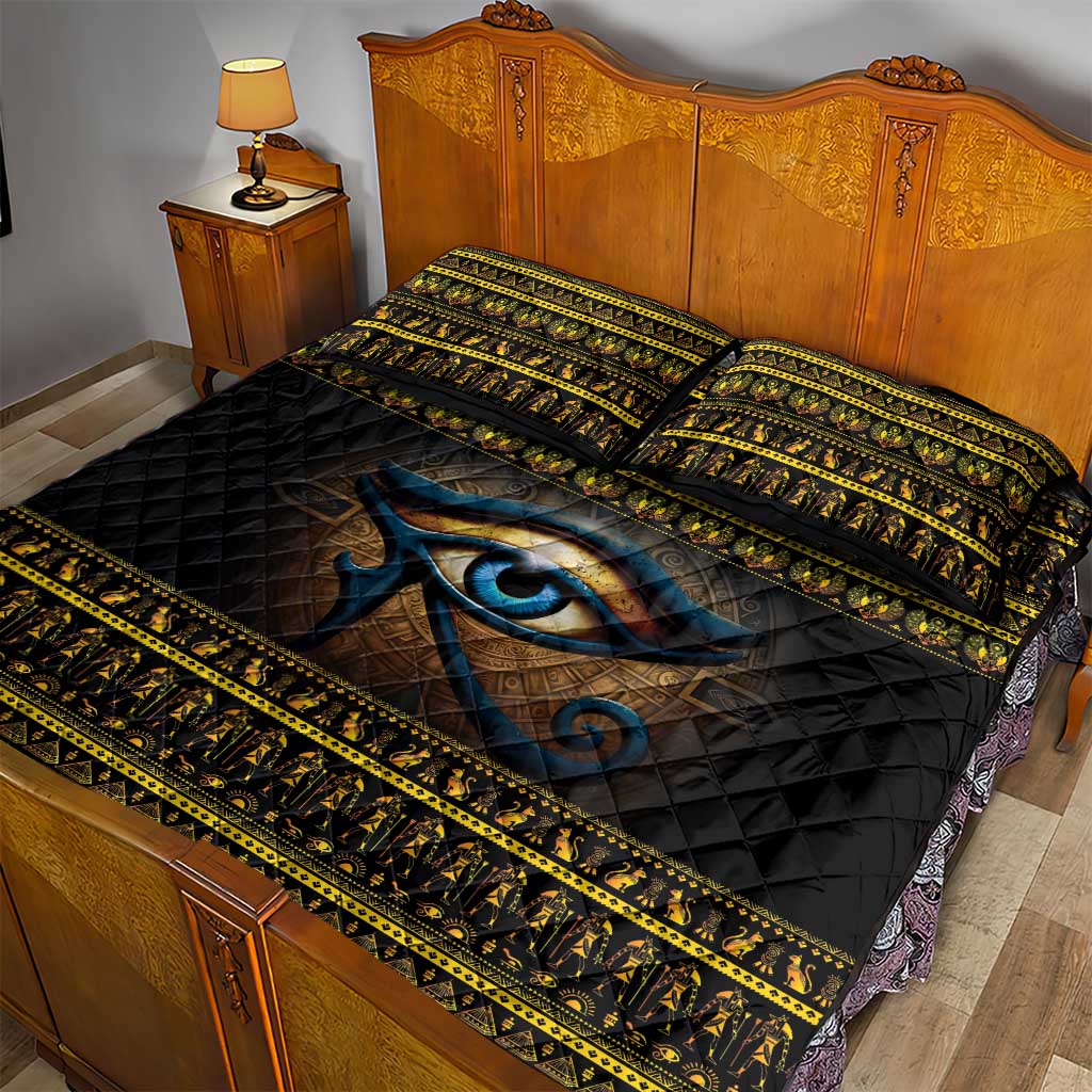 Ancient Egypt Eye Of Ra Quilt Bed Set Sun To The Egyptians LT14