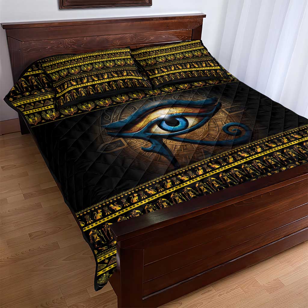Ancient Egypt Eye Of Ra Quilt Bed Set Sun To The Egyptians LT14