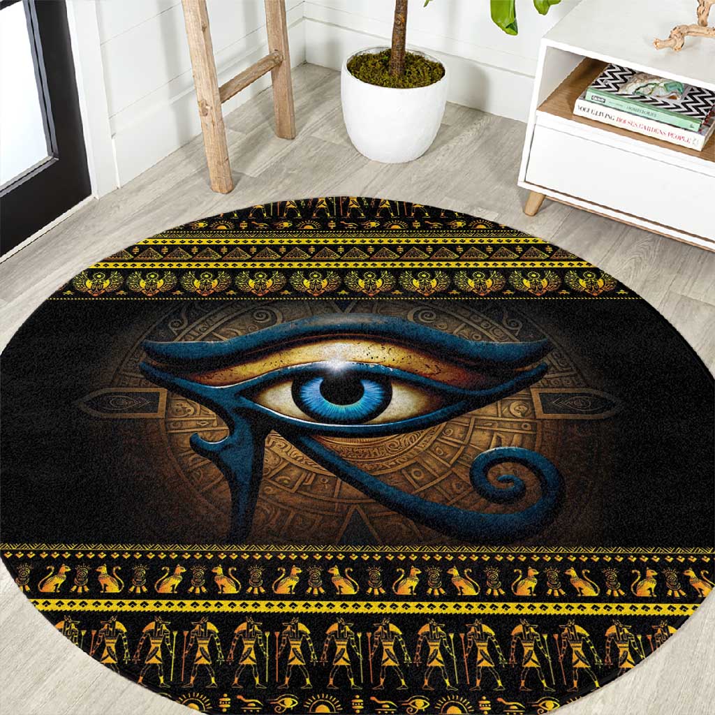 Ancient Egypt Eye Of Ra Round Carpet Sun To The Egyptians LT14