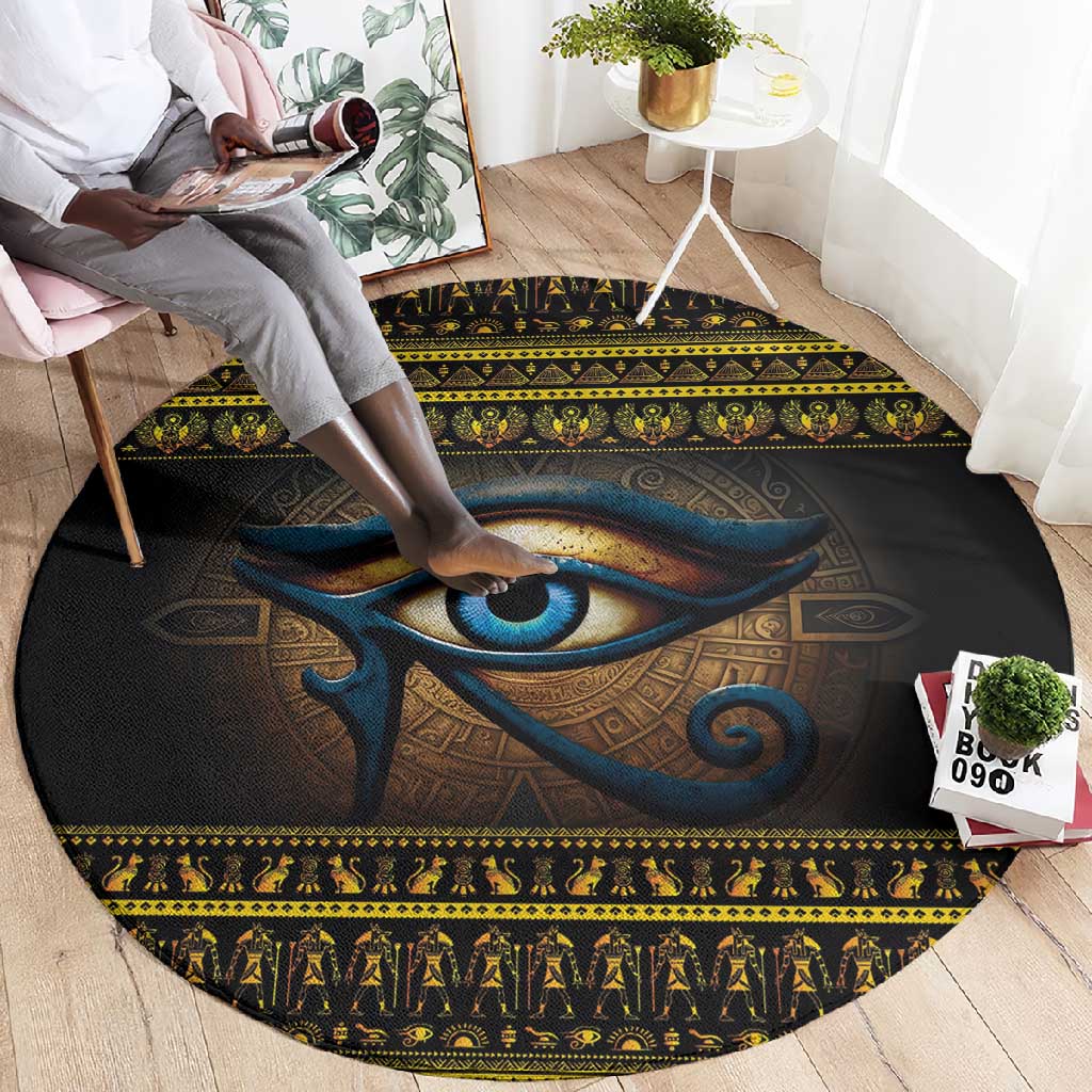 Ancient Egypt Eye Of Ra Round Carpet Sun To The Egyptians LT14