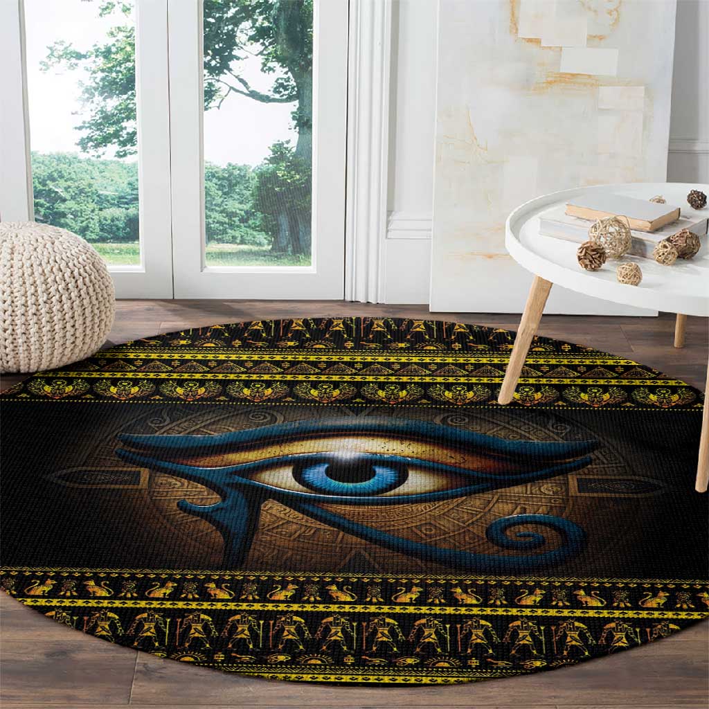 Ancient Egypt Eye Of Ra Round Carpet Sun To The Egyptians LT14