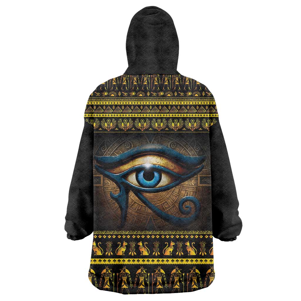 Ancient Egypt Eye Of Ra Wearable Blanket Hoodie Sun To The Egyptians LT14
