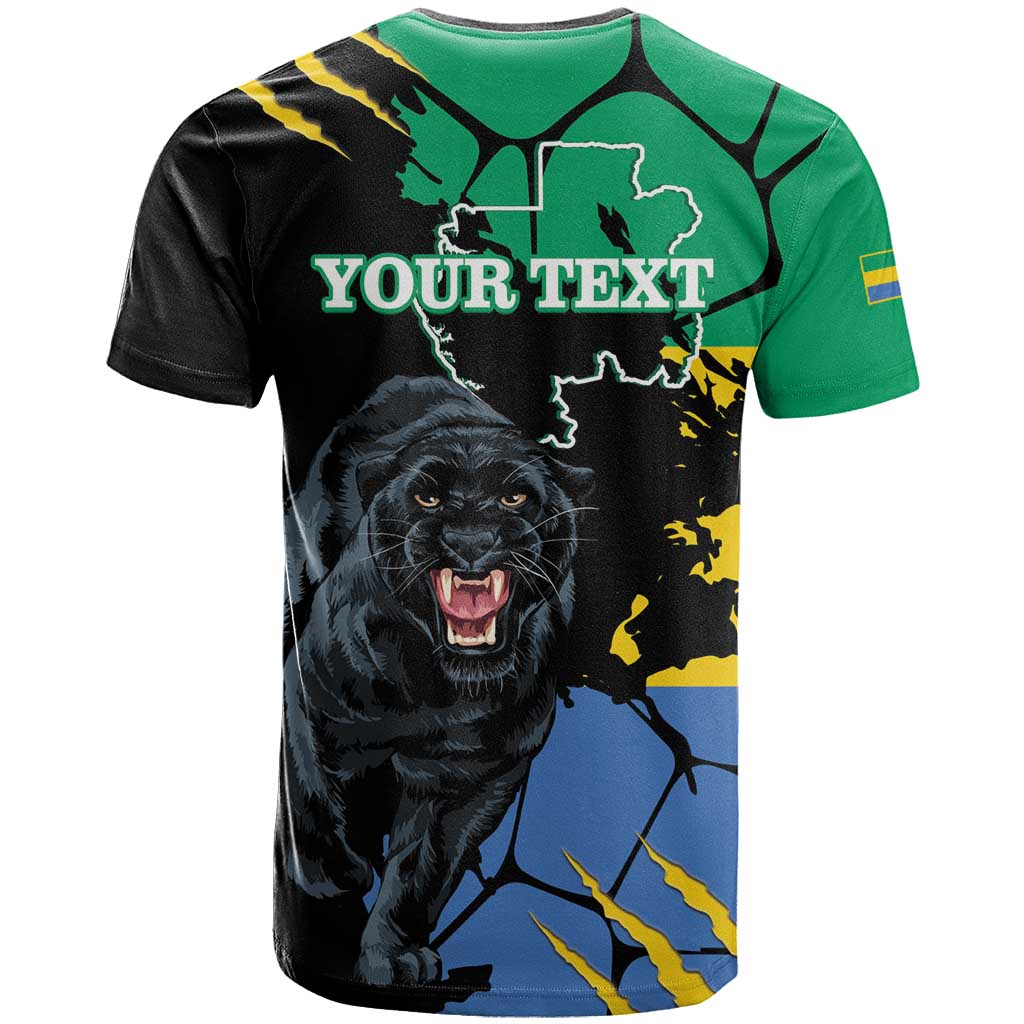Personalized Gabon Black Panther T shirt Gabonese Map Grunge Style LT14