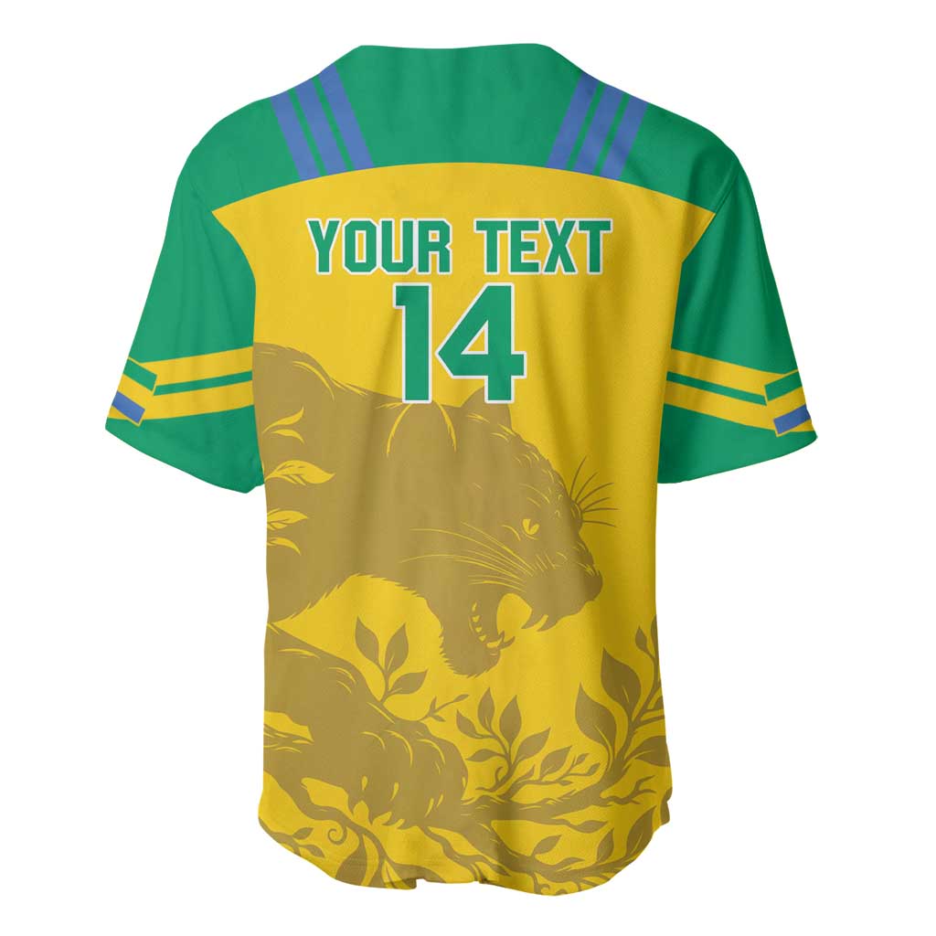 Personalized Gabon Football Baseball Jersey Allez Les Pantheres LT14