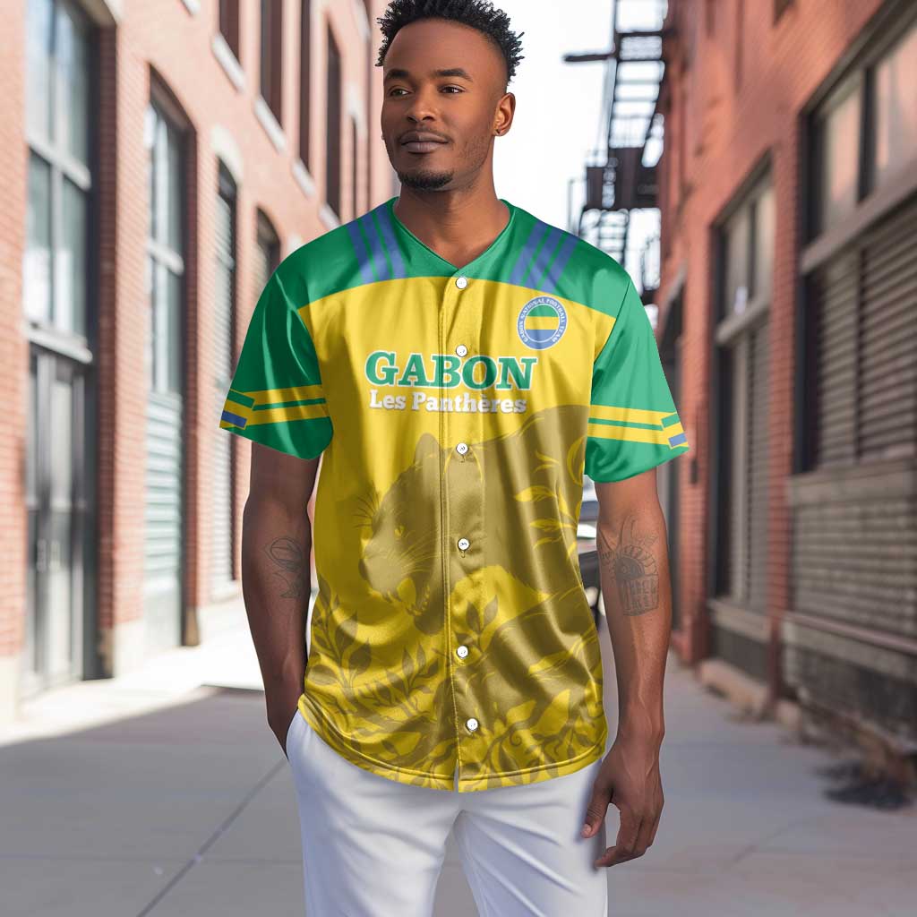 Personalized Gabon Football Baseball Jersey Allez Les Pantheres LT14