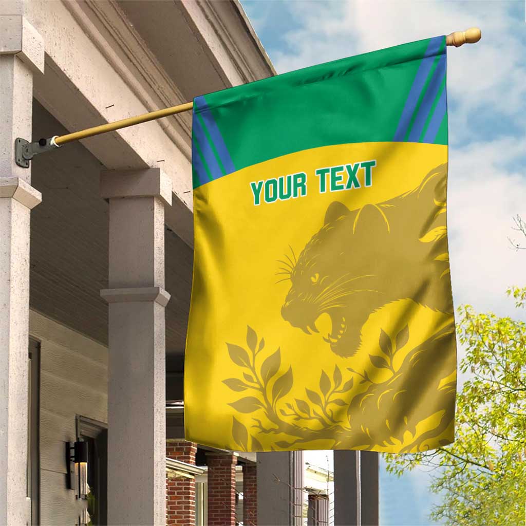 Personalized Gabon Football Garden Flag Allez Les Pantheres LT14