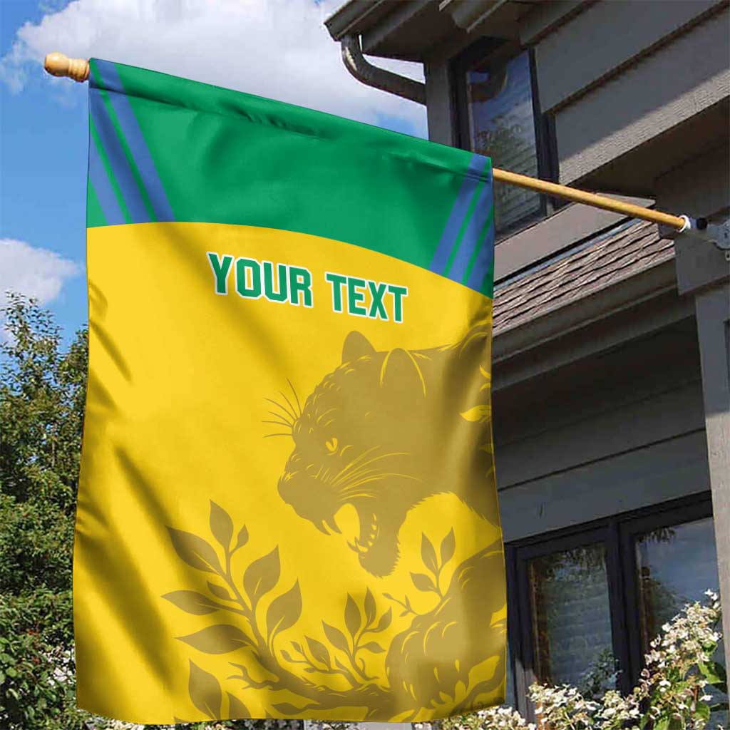 Personalized Gabon Football Garden Flag Allez Les Pantheres LT14