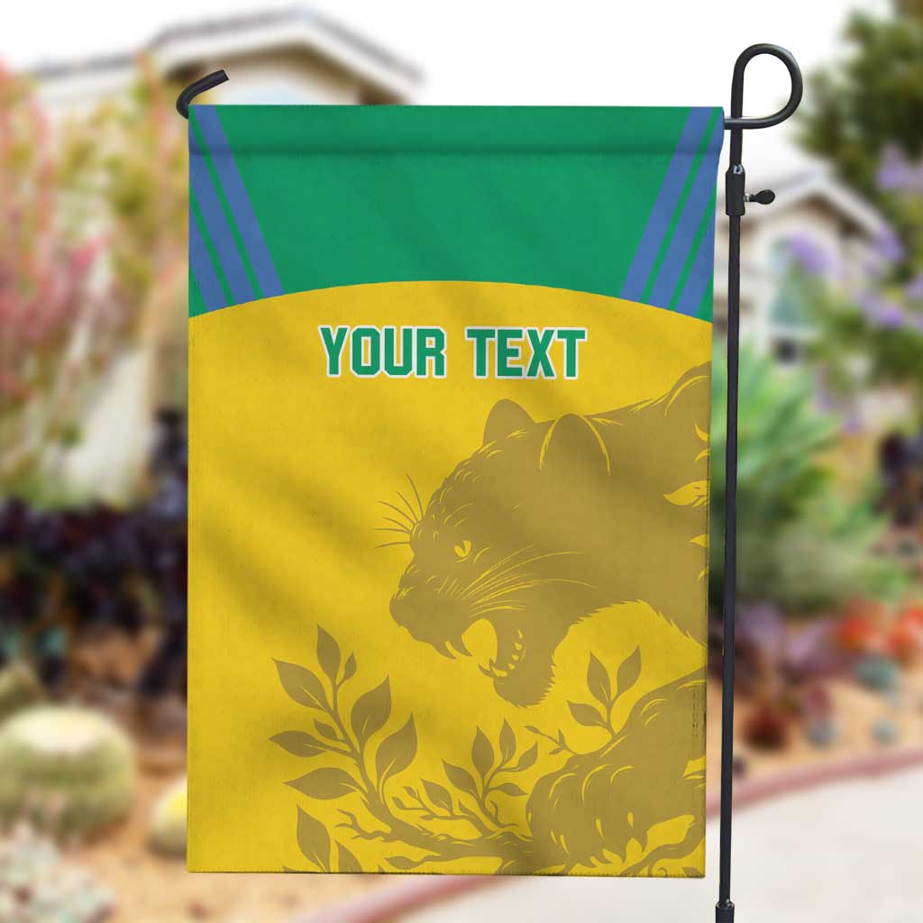 Personalized Gabon Football Garden Flag Allez Les Pantheres LT14