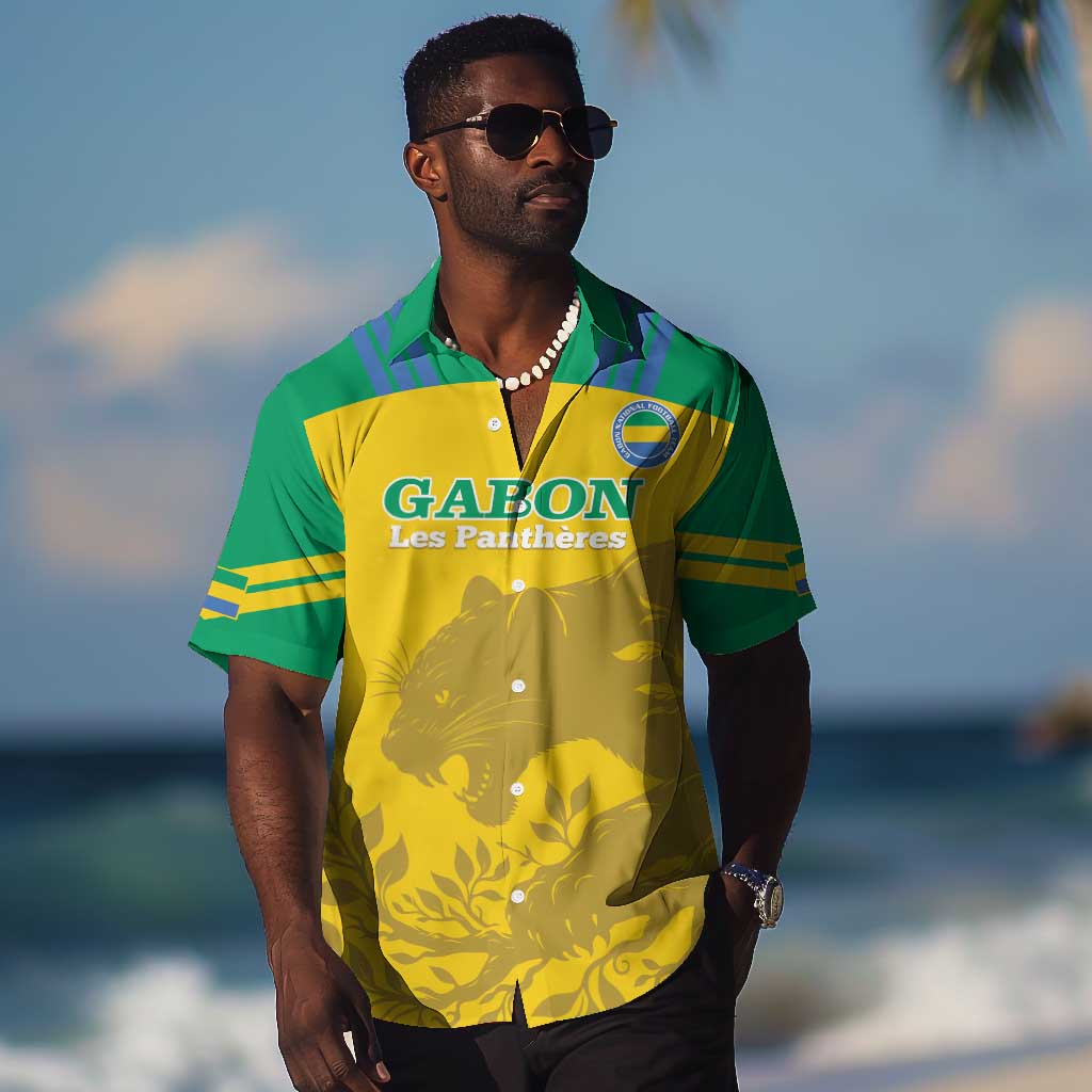 Personalized Gabon Football Hawaiian Shirt Allez Les Pantheres LT14
