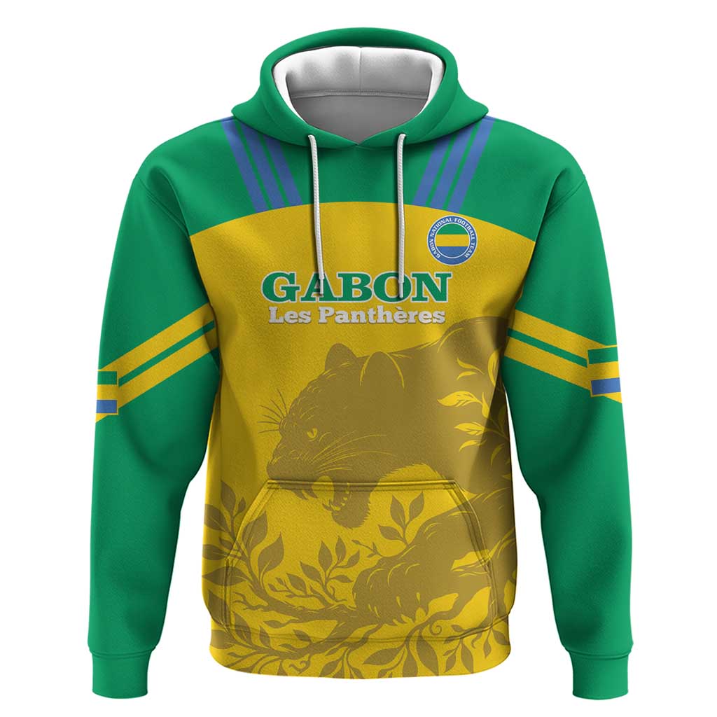 Custom Gabon Football Hoodie Allez Les Pantheres LT14