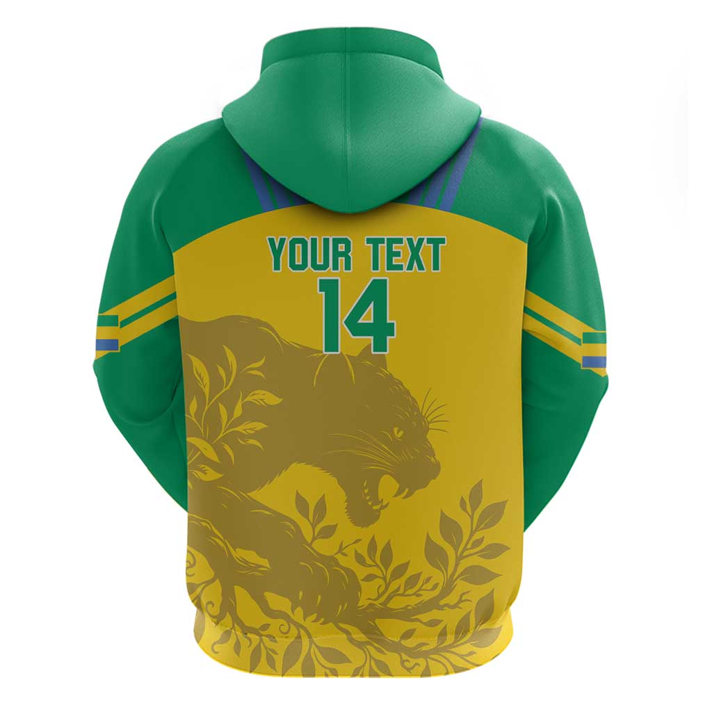 Custom Gabon Football Hoodie Allez Les Pantheres LT14