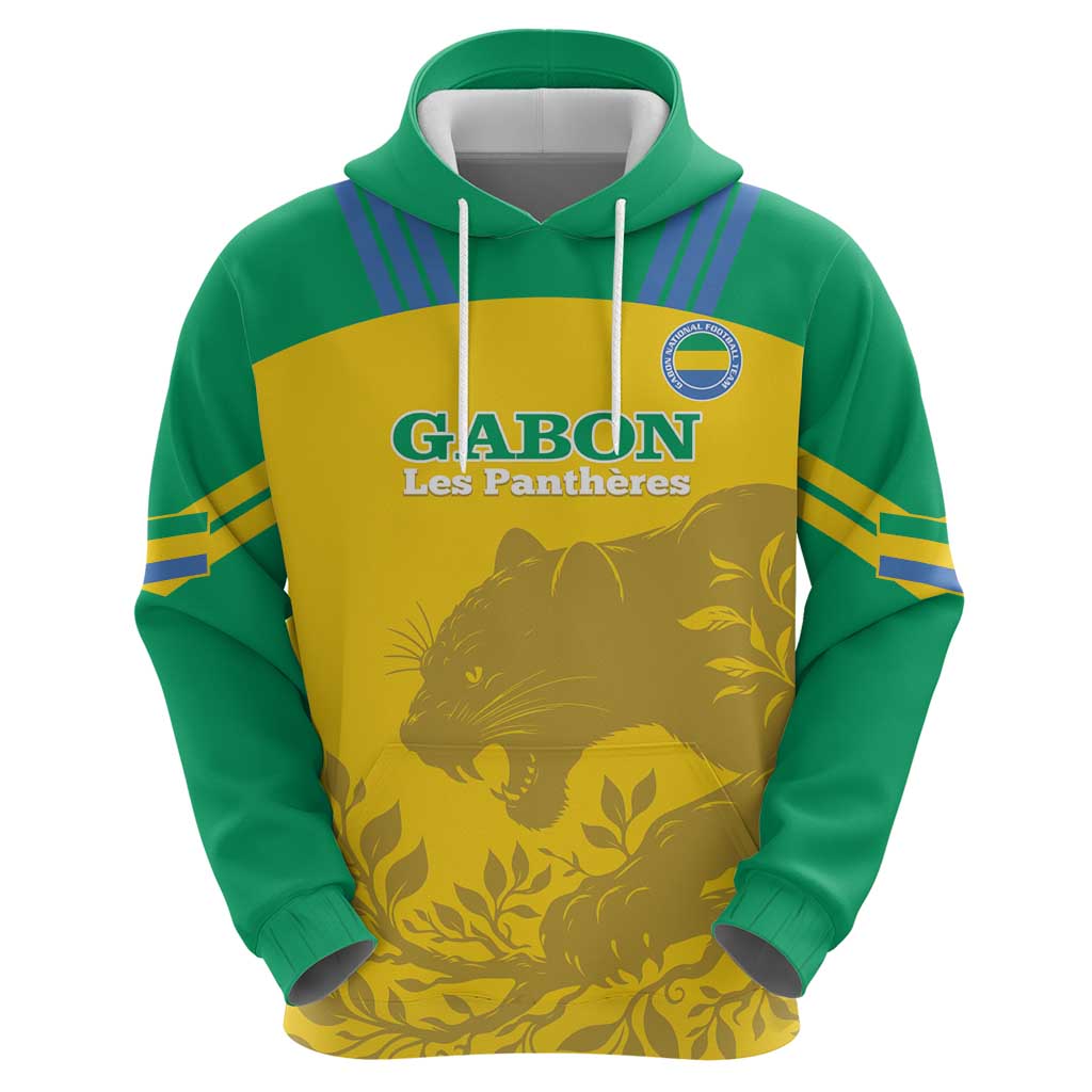 Custom Gabon Football Hoodie Allez Les Pantheres LT14