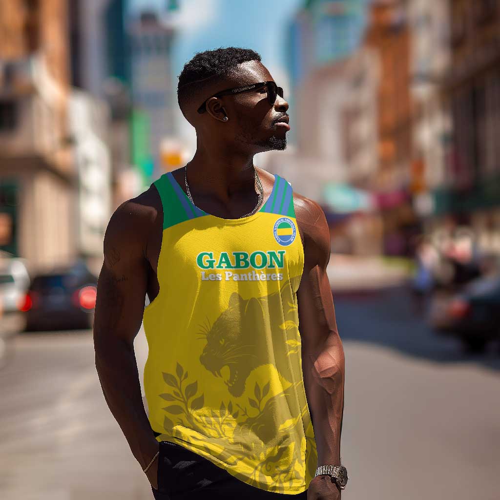 Personalized Gabon Football Men Tank Top Allez Les Pantheres LT14