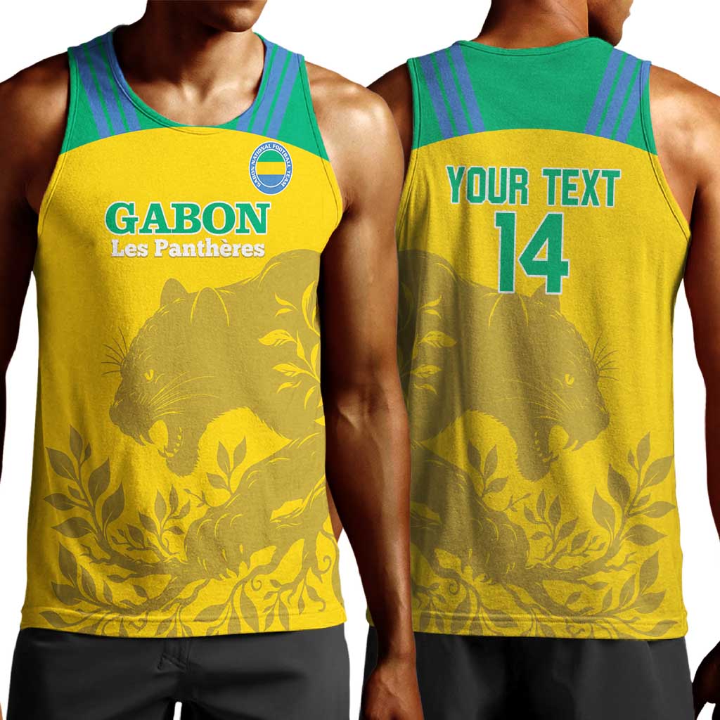 Personalized Gabon Football Men Tank Top Allez Les Pantheres LT14